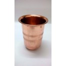 Classy 100% Copper 300ml Rounded Drinking Glass Cup Tumbler Mug - Ayurveda Health Yoga